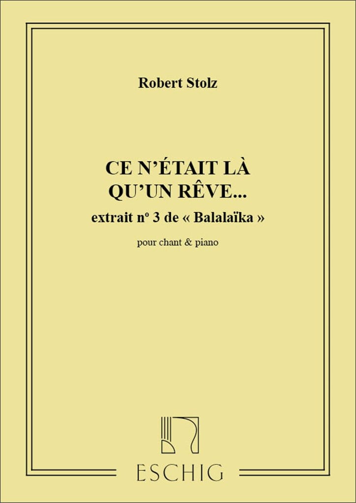 Ce N'Etait La...Chant-Piano